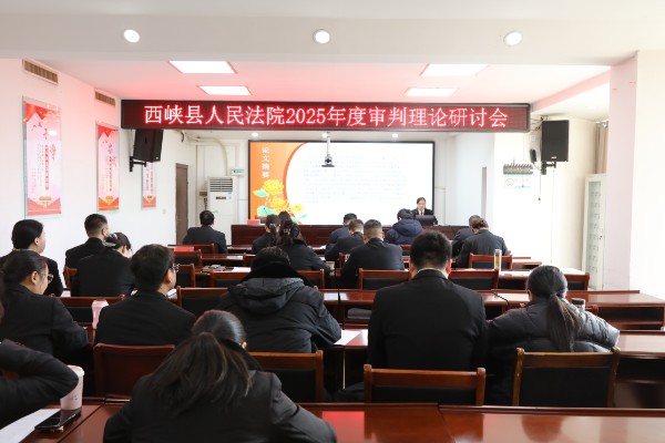 西峡县人民法院召开2025年理论研讨会 以调研赋能司法实践高质量发展