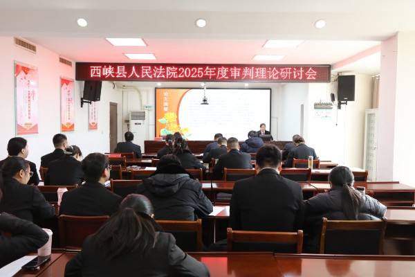 西峡县人民法院召开2025年理论研讨会 以调研赋能司法实践高质量发展